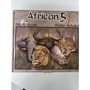 Smile Education African Safari Animals 1500 Piece Puzzle